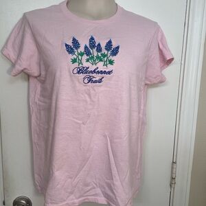 Pink Bluebonnet Floral Graphic Tee